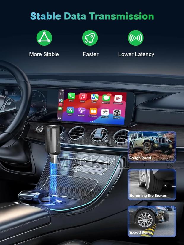 2025 Upgraded Wireless Carplay Adapter Uk, 2-in-1 for Carplay/ photo 3