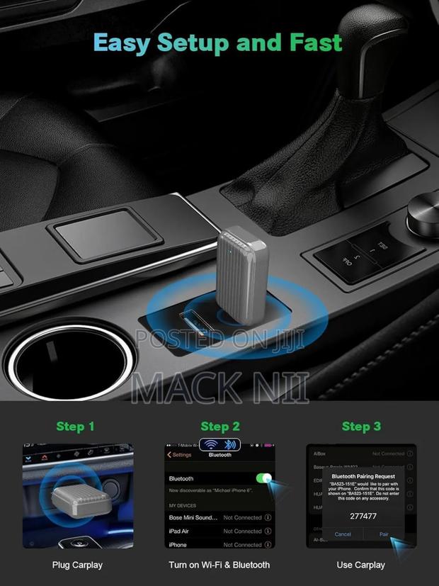 2025 Upgraded Wireless Carplay Adapter Uk, 2-in-1 for Carplay/ photo 5