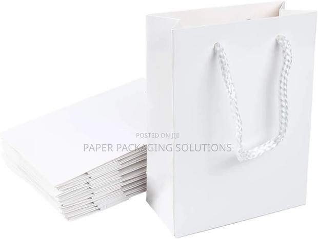 White Glossy Paper Bags photo 2
