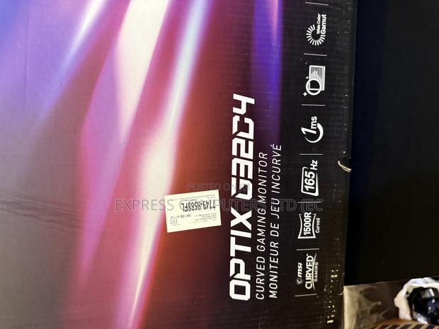 Msi 32 Inches Curved Edgeless Gaming Monitor 165hz Brand New photo 2