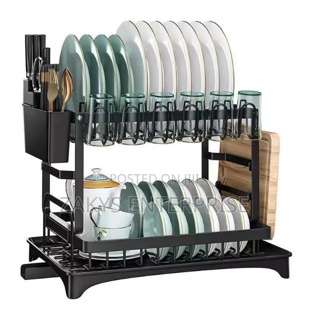 Metallic Non Stick Dish Rack