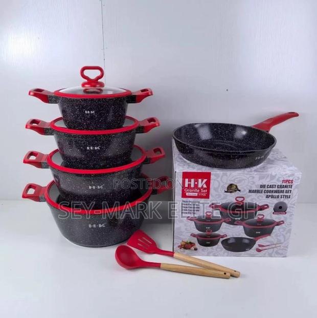 11pcs Hk Granite Cookware Set · Photo 3