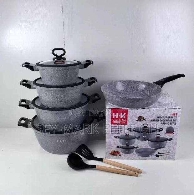 11pcs Hk Granite Cookware Set · Photo 4