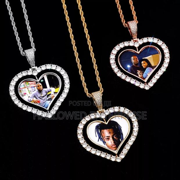 Heart Bling Double Side Rotating Necklace photo 2