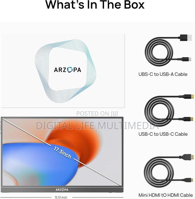 Arzopa 17.3 Inches Ips Portable Monitor photo 3