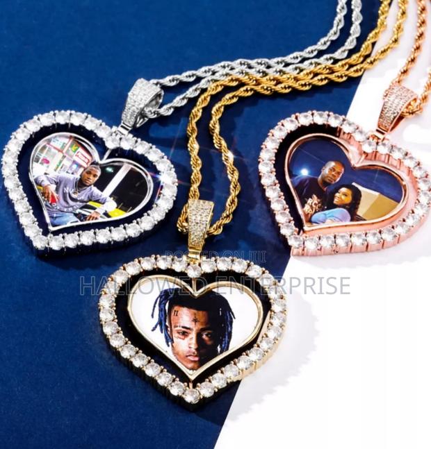 Heart Bling Double Side Rotating Necklace photo 8