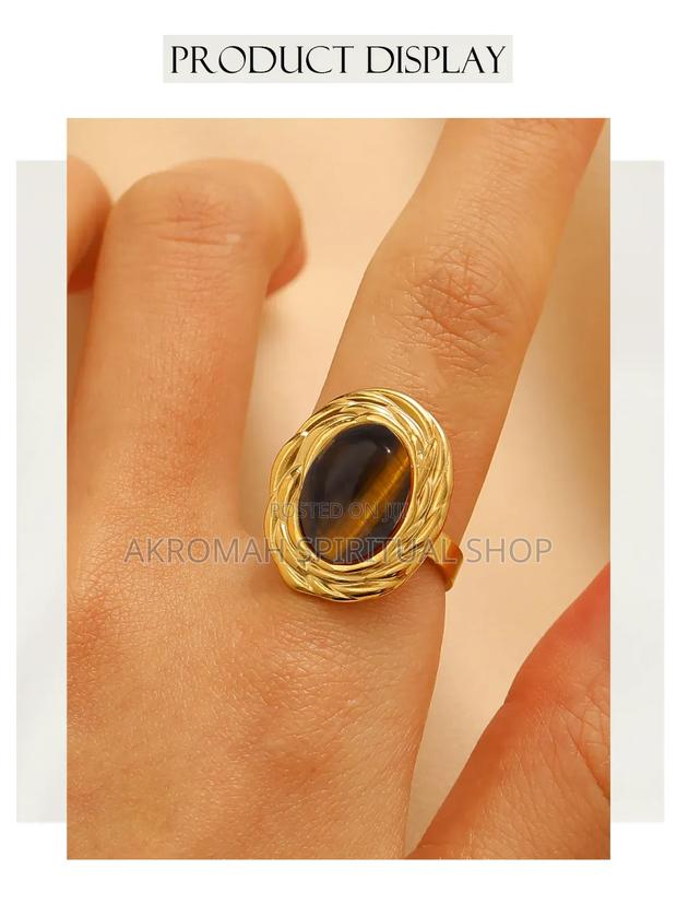 Tiger Eye Ring Stainless Steel photo 2