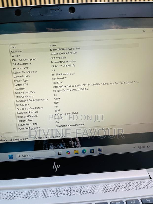 Laptop HP EliteBook 840 G5 8GB Intel Core I5 SSD 256GB photo 10