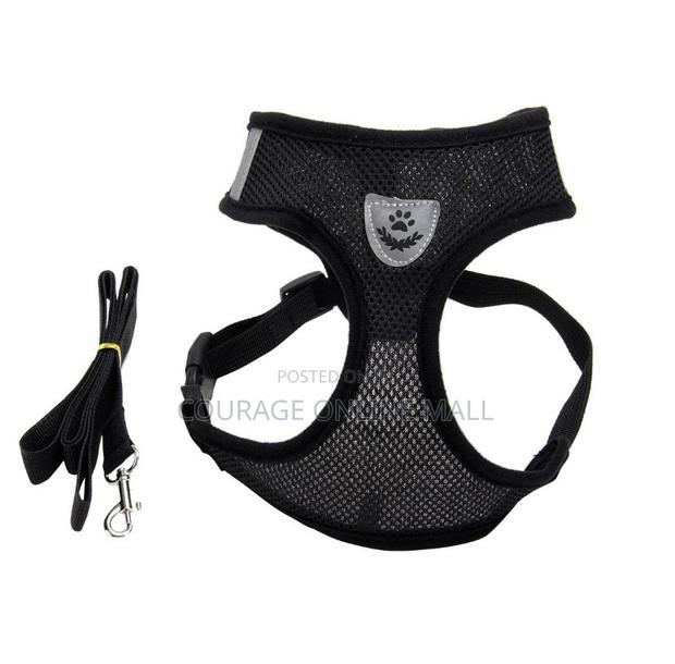 Adjustable Dog Vest With Reflective Mesh