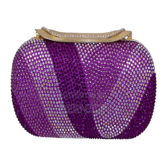 Purple Glam Clutch – Perfect for Parties Events