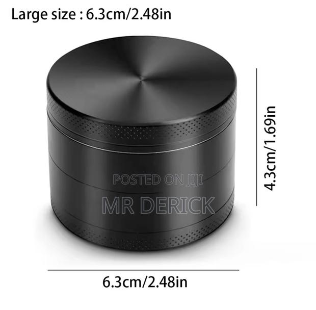 63mm 4 Layers Premium Zinc Alloy Herb Grinders for Smoking