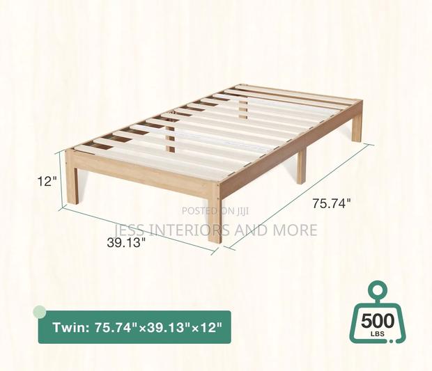Twin Size Bed Frame (Solid Wood) photo 2