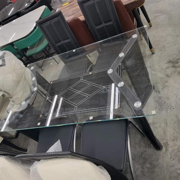 Quality Tempered Glass With 4 Leather Seater · Photo 3