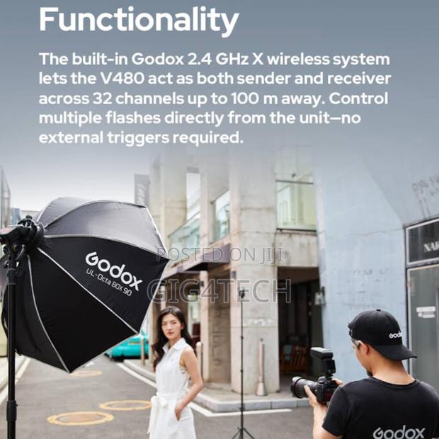 Canon V480c Ttl Lithium-ion Camera Hot Shoe Flash With Screen photo 3