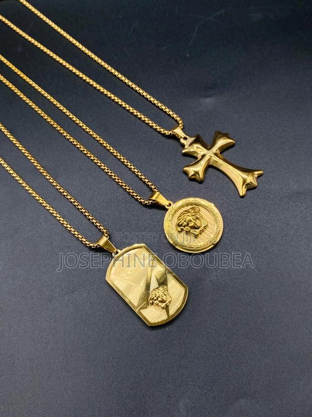 Men's Stainless Steel Necklace With Pendant photo 2