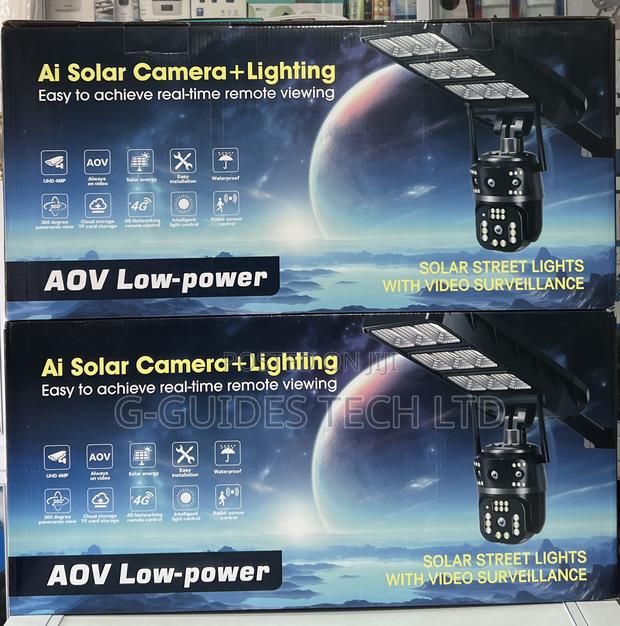 Ultra 4g Ai Aov Solar Street Light Camera 4mp photo 3