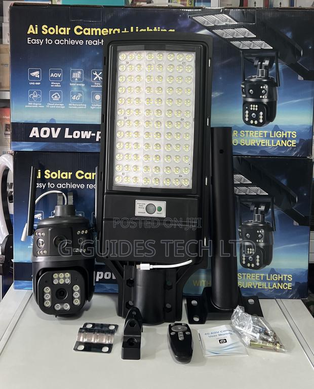 Ultra 4g Ai Aov Solar Street Light Camera 4mp photo 2