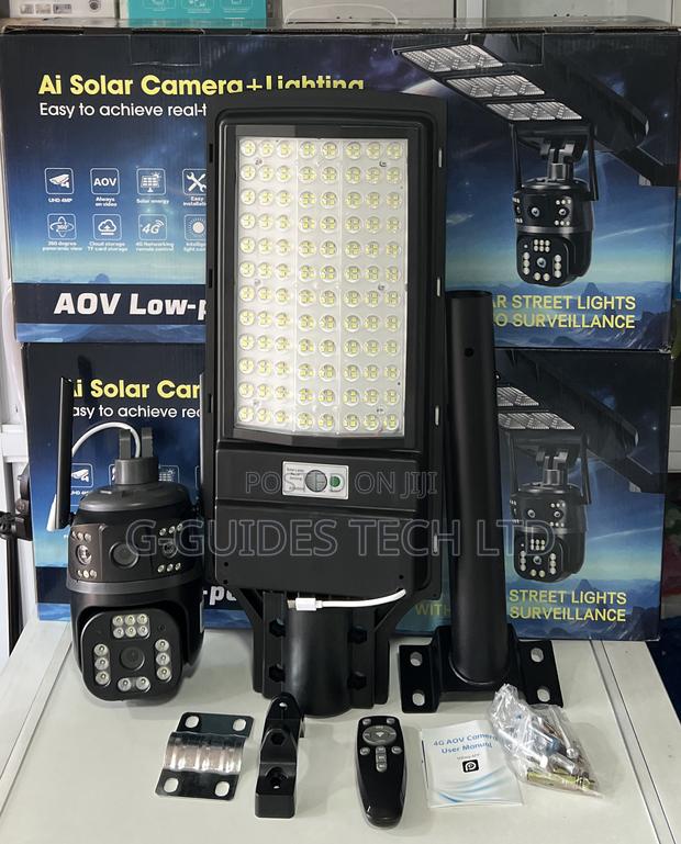 Ultra 4g Ai Aov Solar Street Light Camera 4mp photo 4
