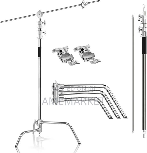 Stainless Steel Heavy Duty C Stand With Boom Arm-photography Stand