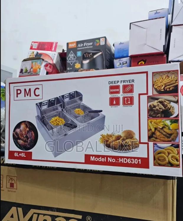 Electric Double Deep Fryer With Temperature Control