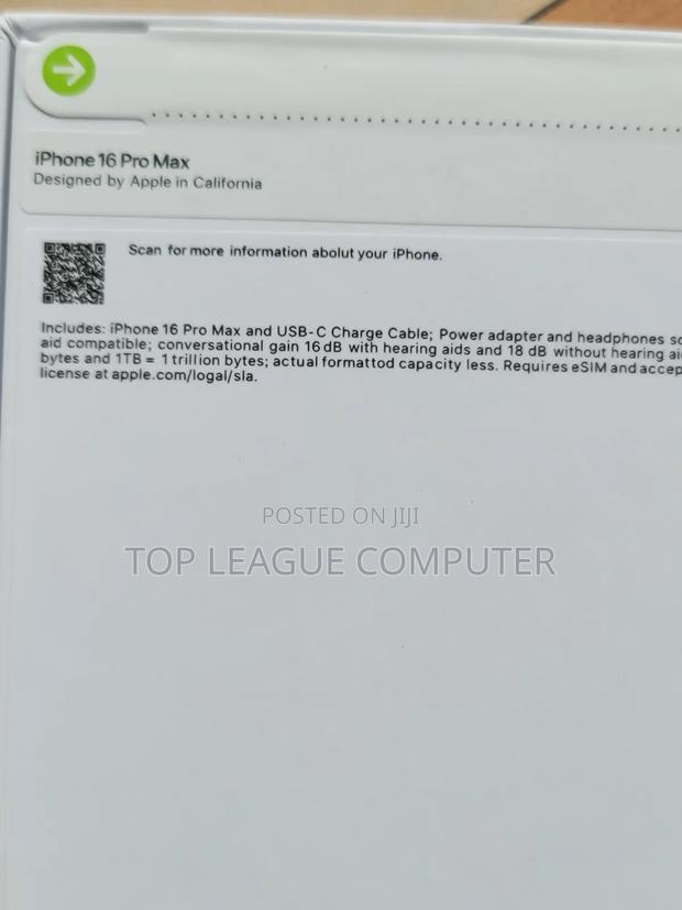 New Apple iPhone 16 Pro Max 256 GB Black photo 2