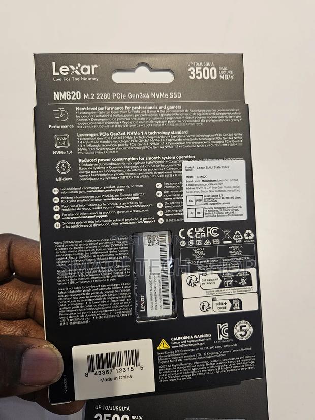 Lexar 512gb Nvme Pcie 3x4 M.2 2280 SSD Drive for Laptops 3500mbps Genu photo 3
