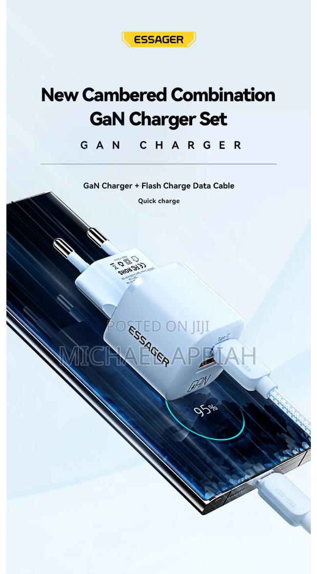 Essager 20w Gan Charger And Cable photo 2