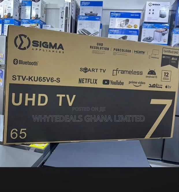 Sigma 65" Smart Android Ultrahd Tv| Bluetooth| Voice-control|Hdr| 2025 · Photo 4