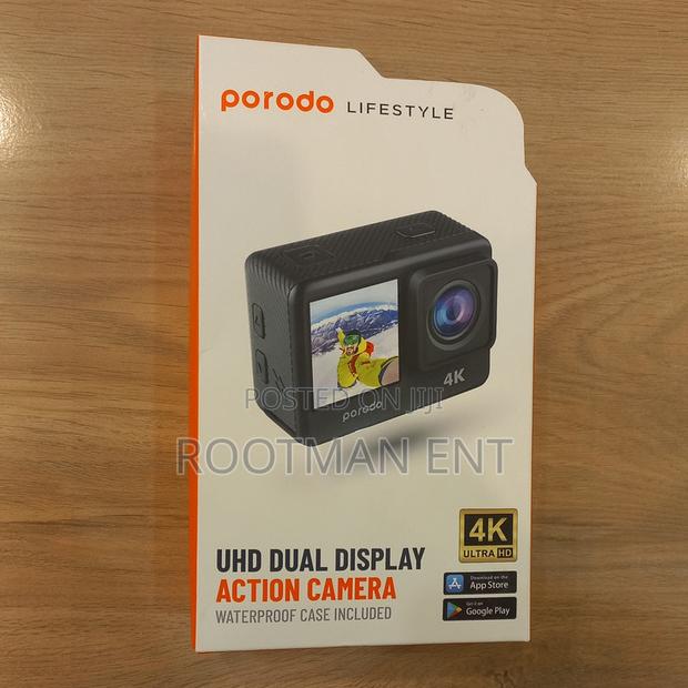 Porodo Lifestyle Waterproof Action Camera 900mah, Waterproof Case