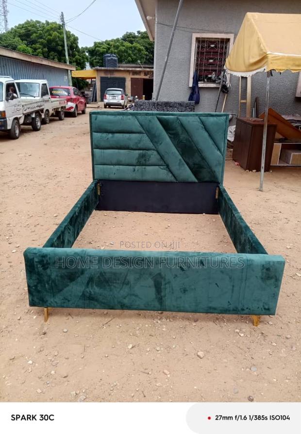 Green Pattern Foreign Bed Frame