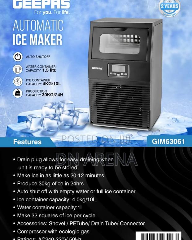 Geepas Automatic Commercial Ice Cube Maker 30kg photo 2