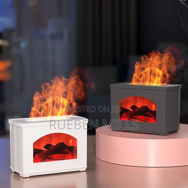 Miokycl 270ml Mist Diffuser Humidifier Simulated Fireplace Design · Photo 4