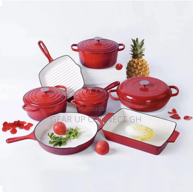 7pcs Cast Iron Unstick Pan · Photo 4