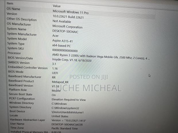 Laptop Acer Aspire 3 8GB AMD Ryzen 3 SSD 256GB photo 2