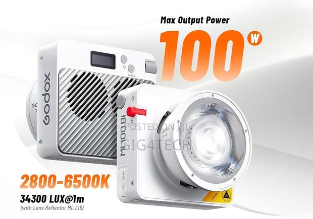 Godox Ml100bi Bi-color Led Light With 36° Lens V-mount Handgrip Kit2 photo 4