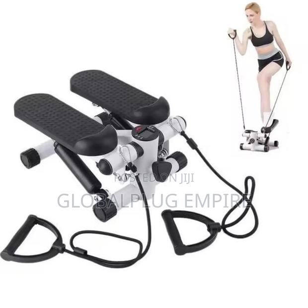 Mini Stair Stepper Exercise Machine Black and White