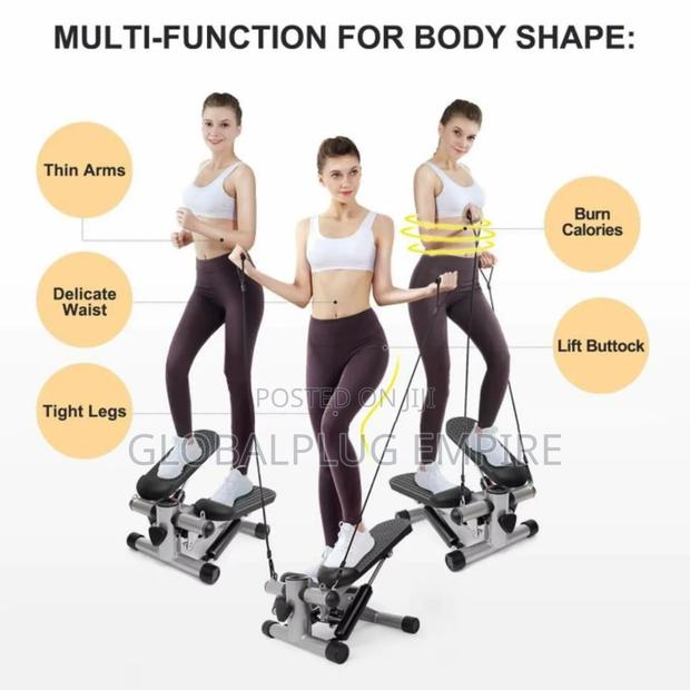 Mini Stair Stepper Exercise Machine Black and White photo 2