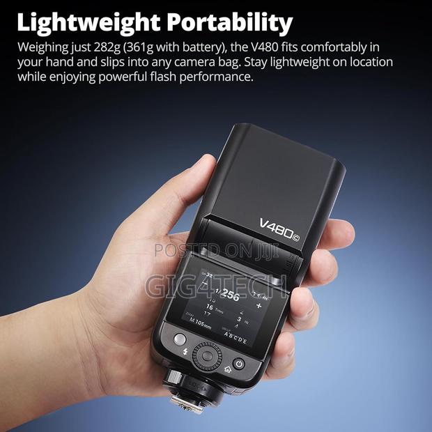 Godox V480c Camera Flash for Canon Gn50 High Output Speedlite photo 3