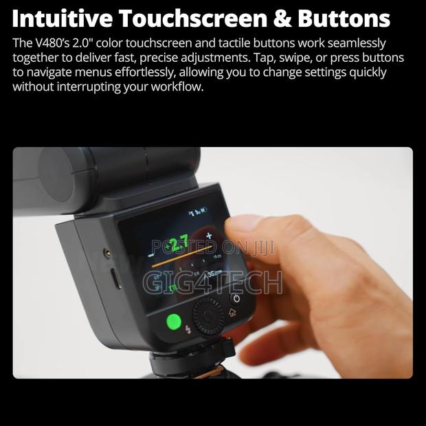 Godox V480c Camera Flash for Canon Gn50 High Output Speedlite photo 4