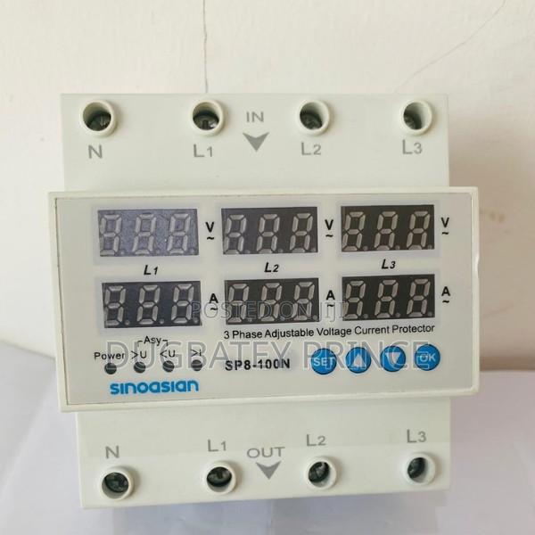3phase Ajustable Voltage Current Protector-Sp8-100n
