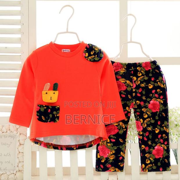 Cute Baby Girl Outfit – Floral Pants Bright Top Set · Photo 4