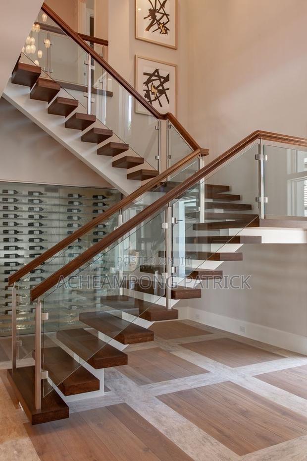 Sunrise Stainless Dark Glass Railing Design