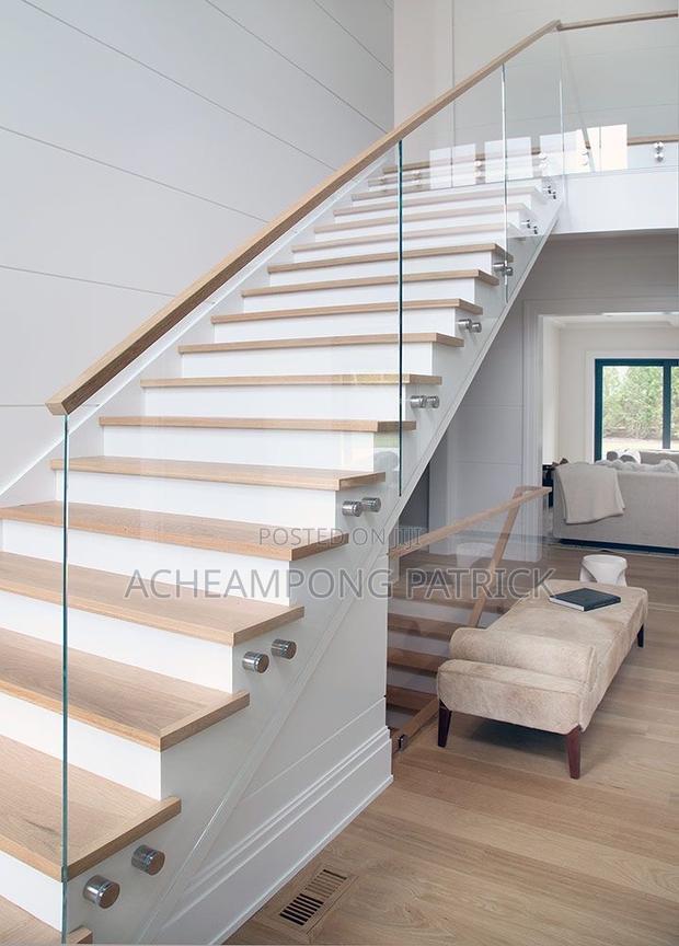 Sunrise Stainless Dark Glass Railing Design