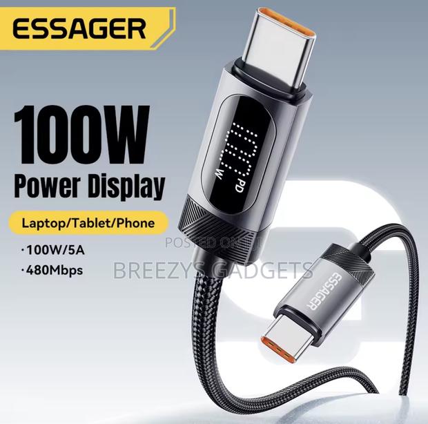 Essager Digital Dispaly Usb C Cable for iPhone and Android photo 2