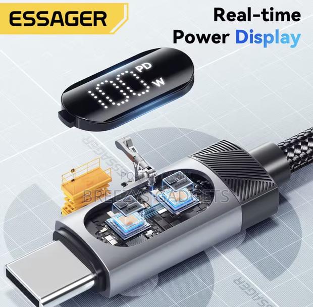 Essager Digital Dispaly Usb C Cable for iPhone and Android photo 5