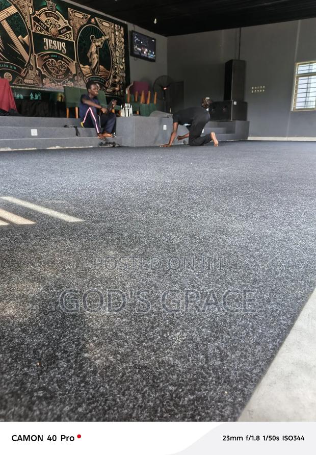 Dark Grey Floor Carpet