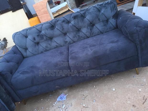 This Regal Navy Velvet Two Seat Sofa Timeless Opulence Redefined