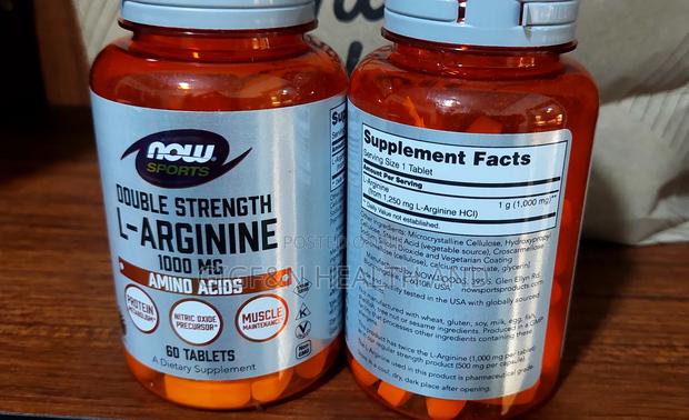 Now Foods, L-Arginine, 1000mg, 60 Tablets (Nitric Oxide, Blood Flow) photo 2