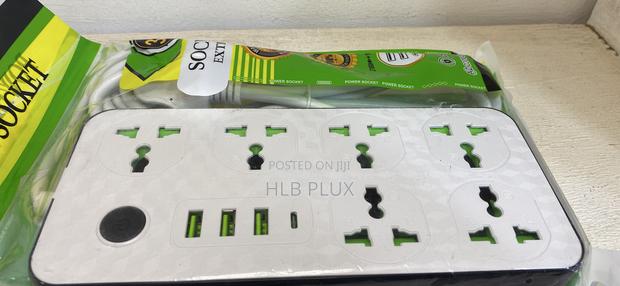 6 Way Multi Extension Board With Usb Port