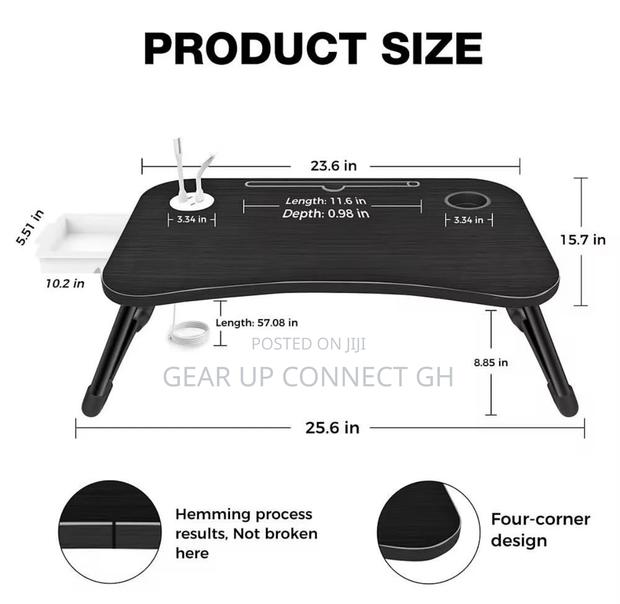 Folder Bed Table With Usb Charging Port · Photo 2